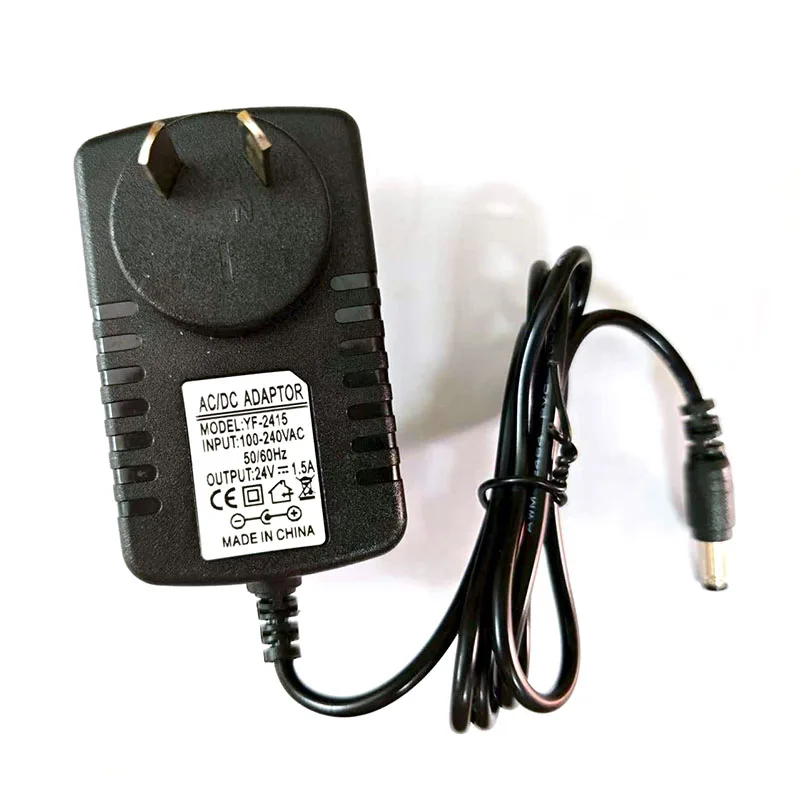 24V 1500mA 24V1.5A Lamp Power Adapter Air Humidifier Aromatherapy Charger Adapter 100-240V AC to 24V DC Power Cables 1.5M