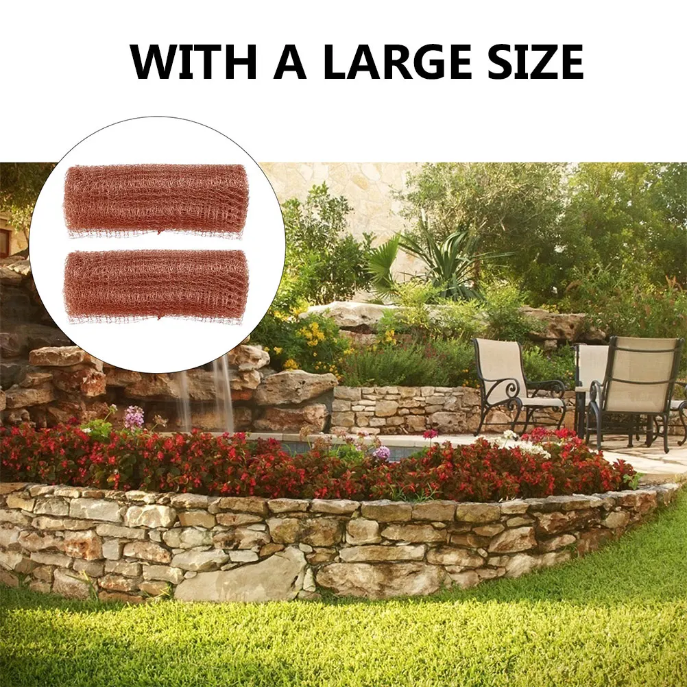 

1 Roll Copper Wire Mesh Barrier 127M Hole Filler Blocker For Garden Rodent Protection Metal Mesh For Mouse Holes Diy Use