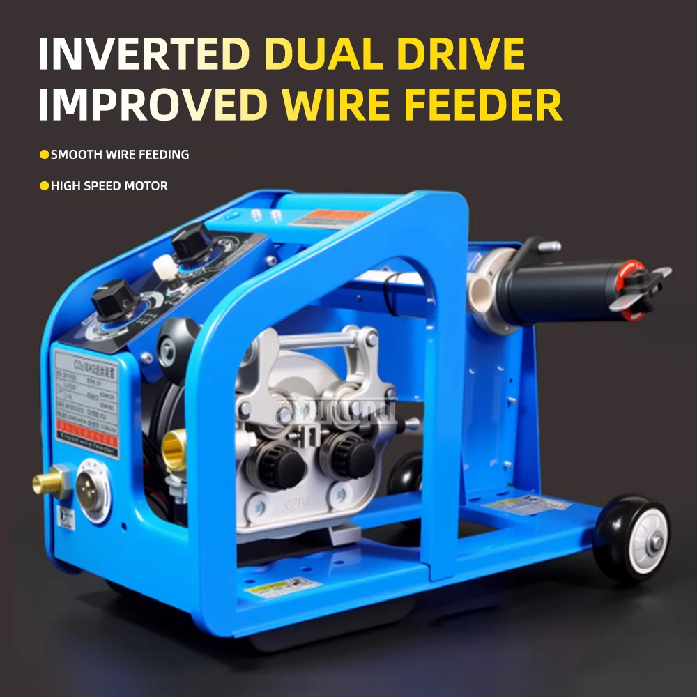 24V Dual-Drive Wire Feeder for MIG Welder (CO₂), Fits 0.8-1.6mm Wire Diameter – Complete Welding Head Assembly