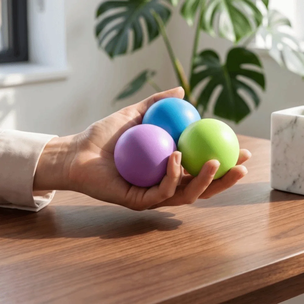 Durable Super Soft Fidget Squishy Toy Slow Rising Pinch Ball Quick-rebound Squeeze Toy Colorful 6cm Sensory Fidget Toy Xmas Gift