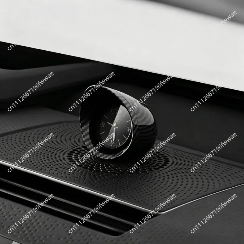 LED Electronic Time Display with Metal Finish | Vehicle Interior Decoration Accessory for Stylish Automotive Upgrade