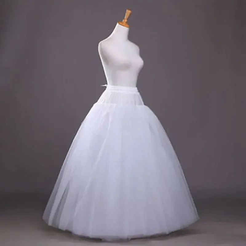 

White No-Hoop Petticoat/Underskirt/Slip Crinoline Prom/Wedding Dress Accessories