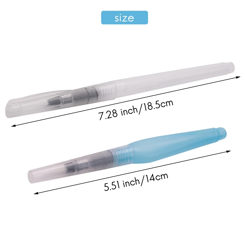 مجموعة أقلام فرشاة مائية بخزان مياه ، أقلام للرسم بالألوان المائية ، 9 * *