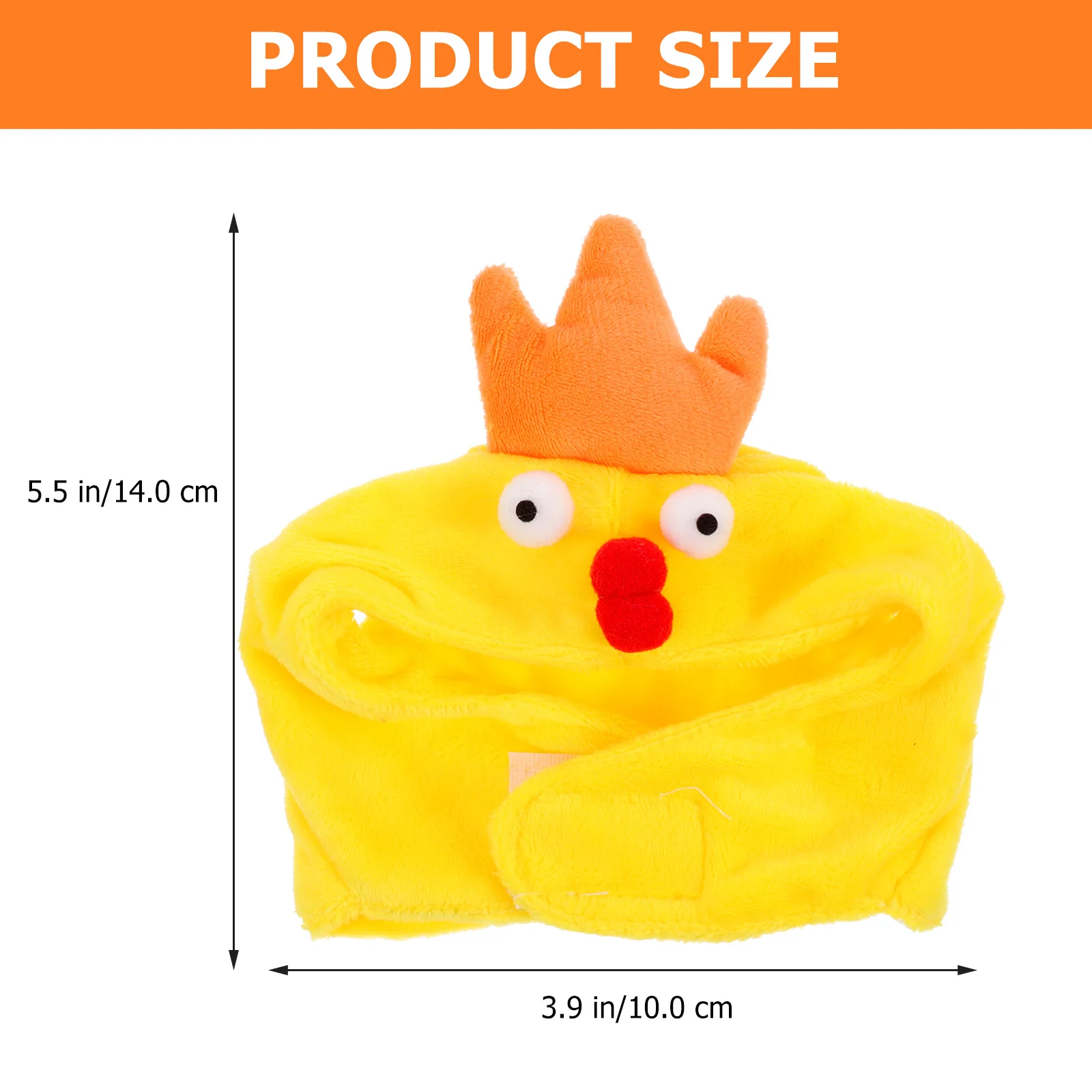 

Pet Hat Adorable Chicken Shaped Warming Cover for Puppies and Kittens Soft Fleece Easy to Wear Gift for Pets Pet Hat