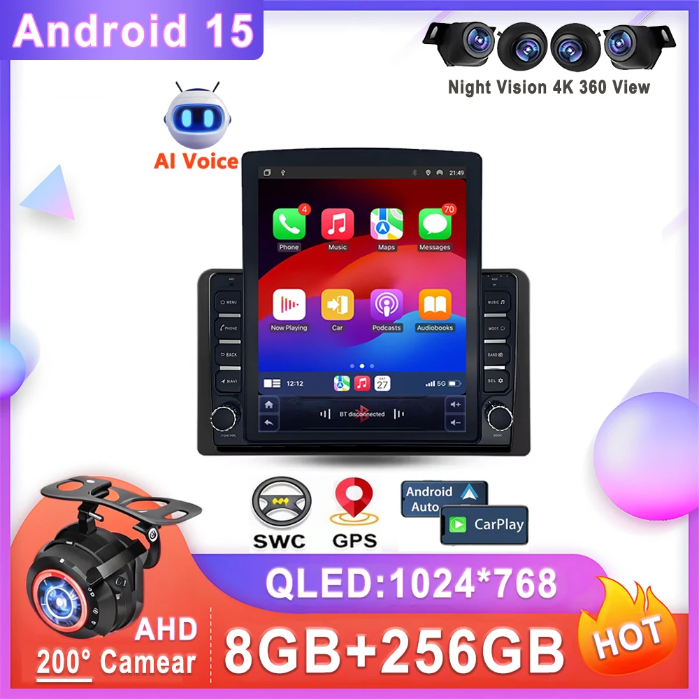 

Android 15 Auto Radio 9.7 Inch For Honda Stepwgn 6 2022 Multimedia Player Stereo Head Unit No 2din DVD QLED Screen wifi BT 5G