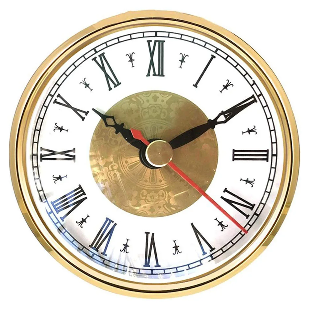 Classic Clock Craft Classic Clock Craft Quartz Movement Roman Numerals DIY Classic Clock Craft Gold Tone Bezel