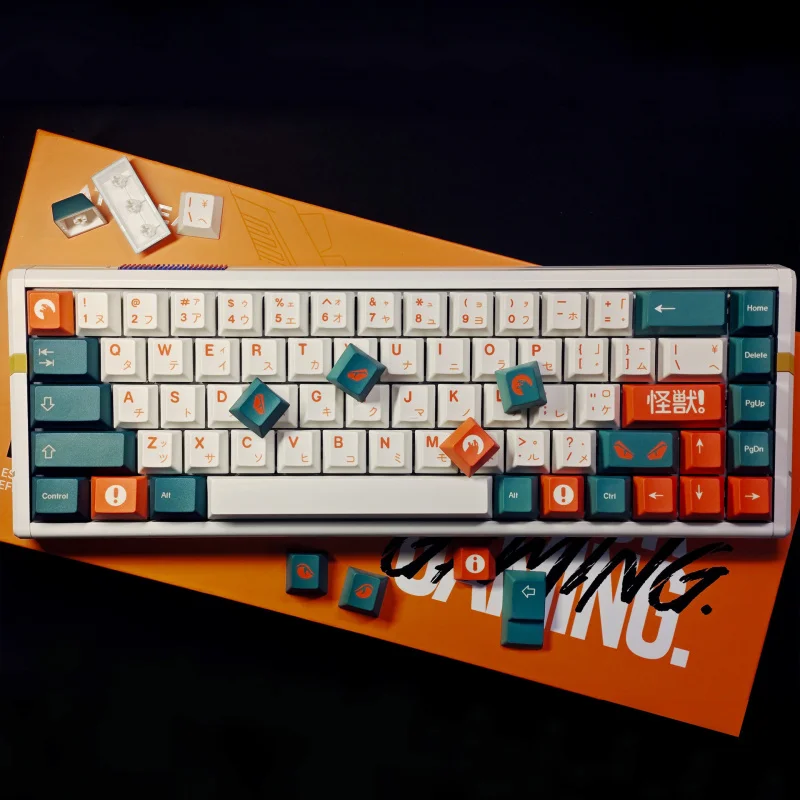 Monster keycap143Original keycap side engraving with light transmissionPBTFive-sided sublimation mechanical keyboard