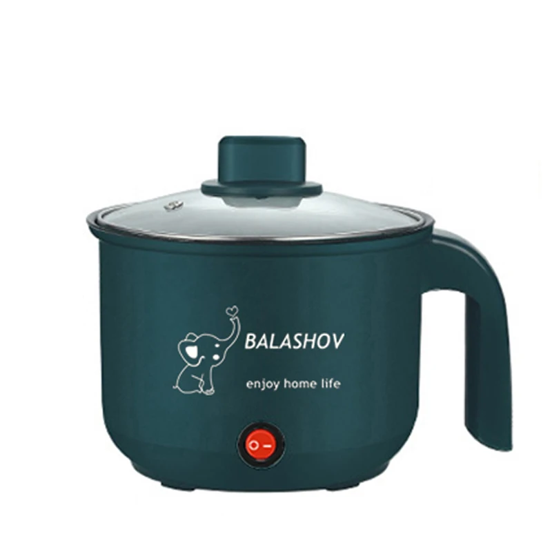 BALASHOV Mini-Elektroherd, Antihaft-Kochen, 1–2 Personen, Einzel-/Doppel-Hot Pot, Dampfgarer, Hot Pot, Multifunktions-Elektroherd für Zuhause 3