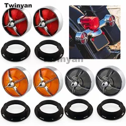 3.25inch Motorcycle Turn Signal Lens Covers Indicator Light For Harley Softail Street Road Glide Fat boy Sportster Dyna