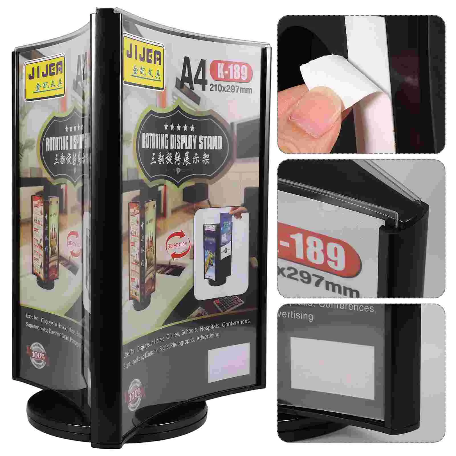 Prijs Display Bord Verticale Bord Houder Menu Stand Multi-Side Met Basis Desktop