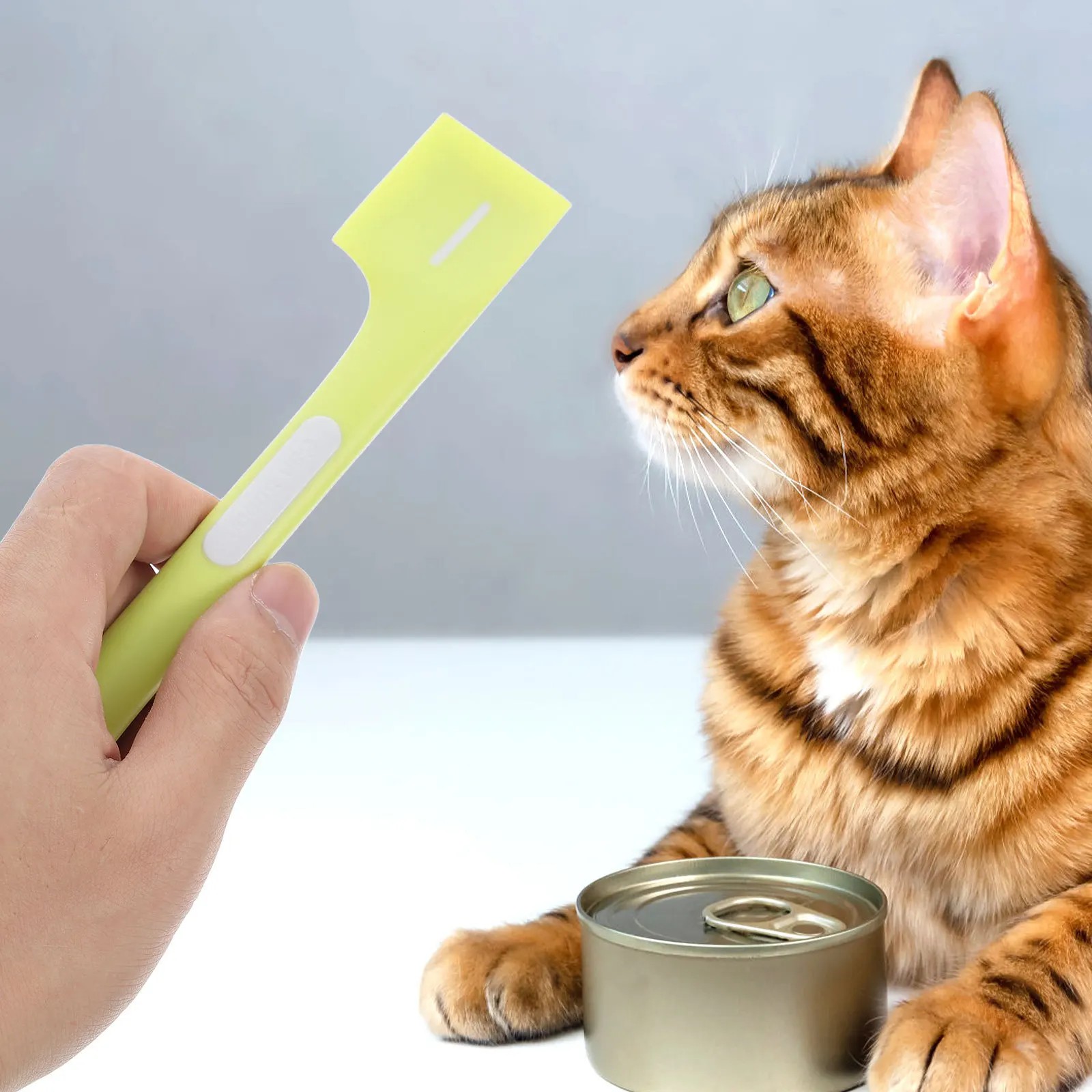 

3pcs Food Can Spoon Canned Food Spoons For Cat Dog Feeding Durable Lever Handle Mixing Spoon Pet Supplies Pet Tableware