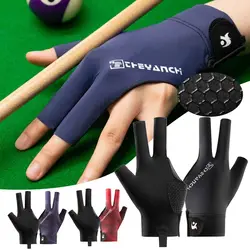 Left and Right Hand Billiards Glove Elastic Non Slip Three Fingers Glove Breathable Billiard Training Gloves Fitness Accessories