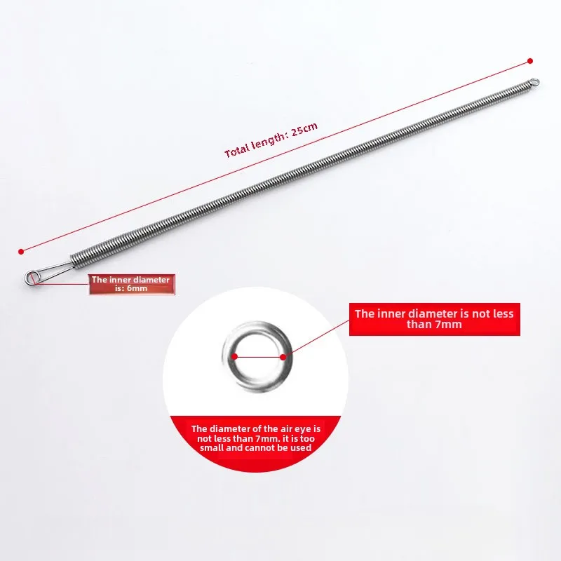 Garment factory wearing trousers, gas eyes, elastic lace webbing aids, spring bendable rope threading tools