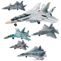 1 PCS DIY F14 Tomcat J-35 Stealth Su35s Multi-Purpose Fighter T90 Main Battle military model toys for gifts Children Plane Model