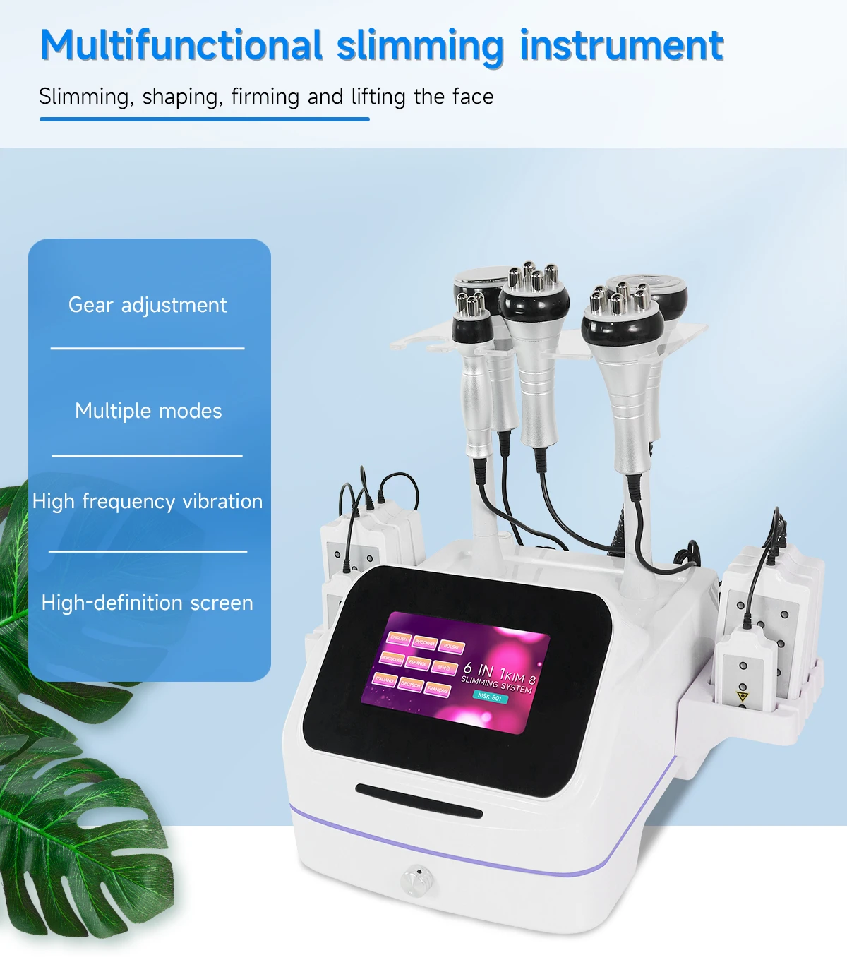 NEWGAGA 6-in-1 40K Ultraschall – Lipo Laser Pads Slimming Machine Bewertung und Preis