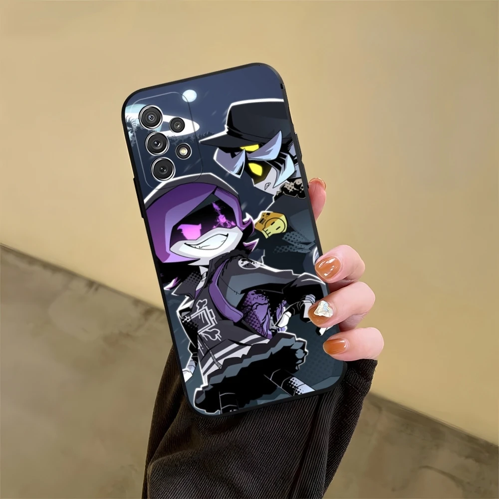 Cartoon M-Murder D-Drones Phone Case for Samsung Galaxy S23 S24 S20 S21 S22 Ultra Fe Plus M54 A34 A54 A24 A52 A53 Coque