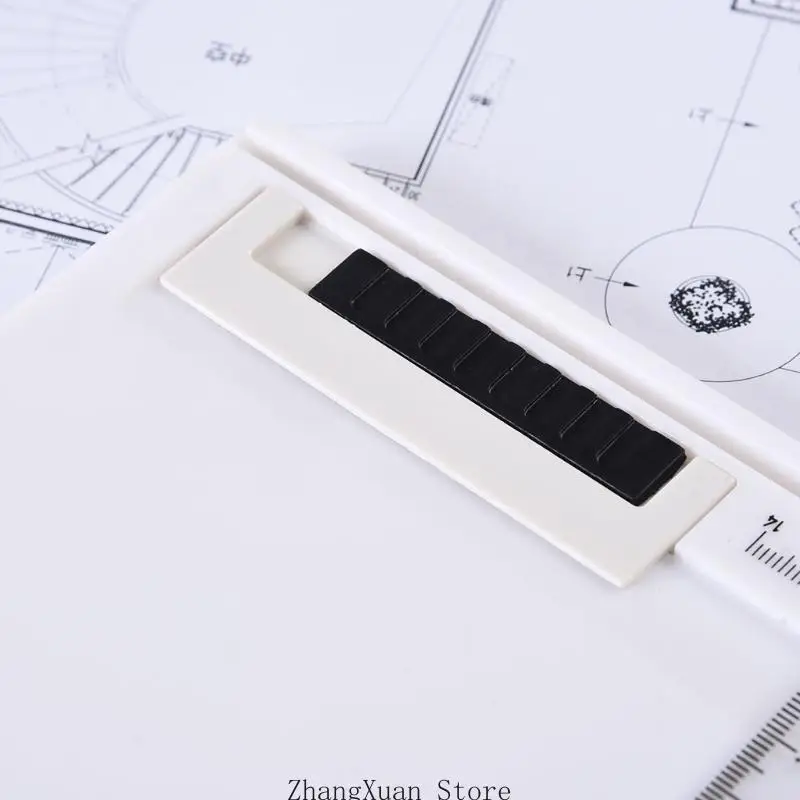 

3XUF Multi-function Drawing Board Tools Drawing Board Adjustable Parallel with Clear Rule Graphics Measurement