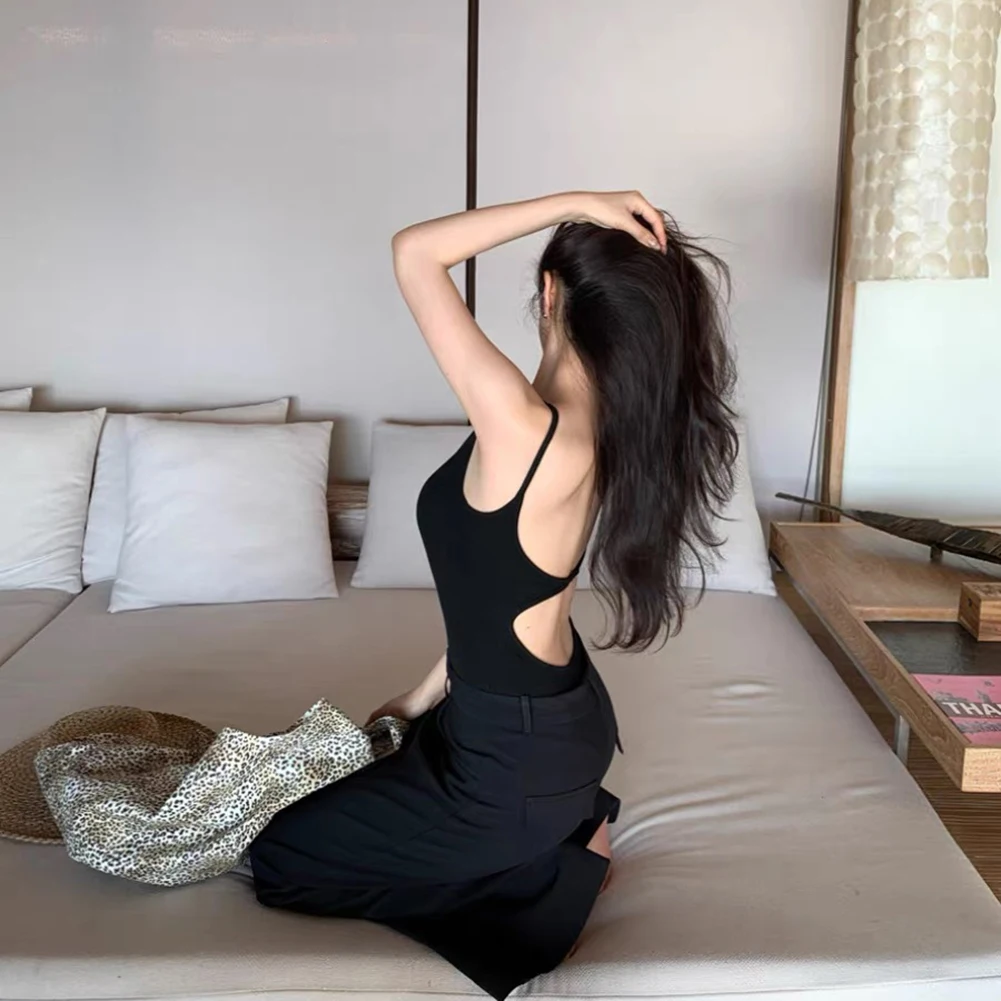 Club Night Out Vacation Wear Fit Weight 40-65 Kg Padded Bodysuit Spring Summer Bodysuit Round Neckline Sleeveless Design
