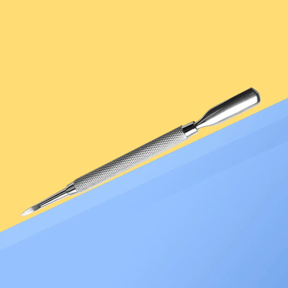 

Stainless Steel Pusher Spoon Manicure Tools Nail Cuticle Pusher Nail Cleaner Both Ends Professional Personal Use