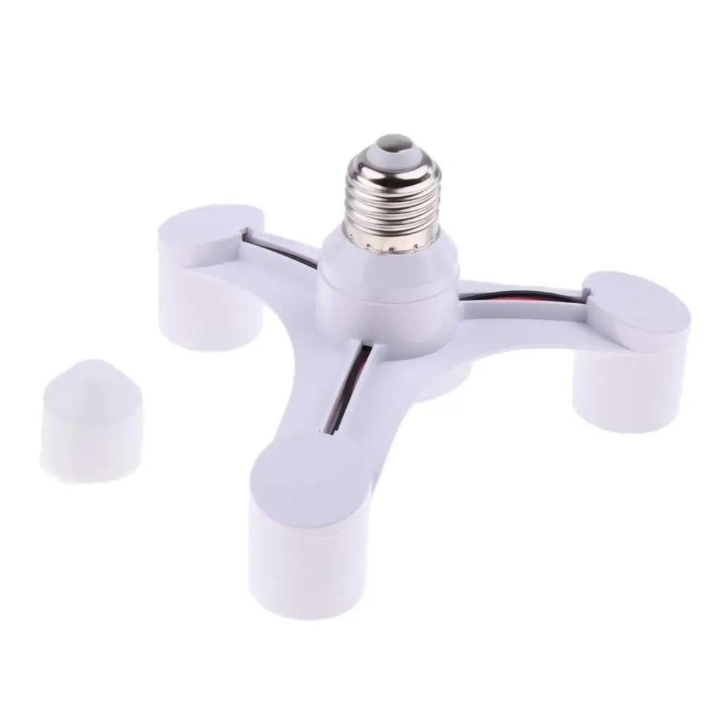 Lamp Holder E27 Bulb Base Adapter High Voltage Wide Range Flame Retardant PC Copper for Studio Led Line Lighting