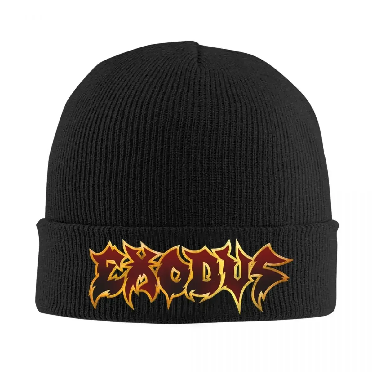 Exodus Rock Band Knitted Hat Women's Men's Skullies Beanies Autumn Winter Hats  Music Warm Cap