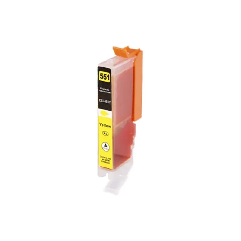 Alternative ink cartridge Canon yellow C551XLY - C551Y, replaces a CLI551XLY - 6446B001 / CLI551Y - 6511B001 XCCLI551. .. imprimirbien.com