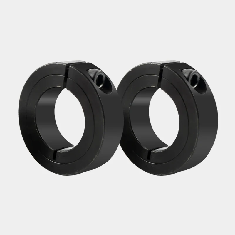 Carbon Steel Shaft Locking Ring Bearing Fixed Sleeve 6-60mm Opening Limit Ring for Optical Shaft 1Pcs