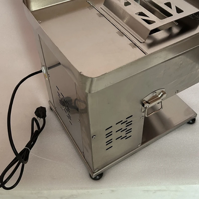 110V 220V Meat Slicer Automatic Meat Cutter Machine 1100W Stainless Steel Electric Meat Slicer Shredder Machine