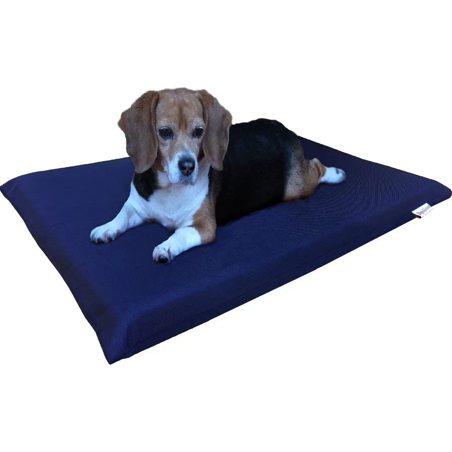 Cama para perros de espuma viscoelástica de gel para mascotas pequeñas a medianas y grandes con cubierta interna impermeable Tela de nailon duradera 1680 en azul Dimensi
