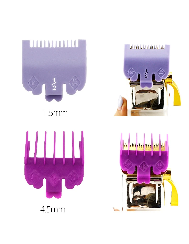 1,5mm 3mm 4,5mm Haarschneidemaschine Wachen Für Wahl Haarschnitt Maschine Friseur Grenze Kamm Elektrische Clippers Schneiden Guide kämme Y1214 – Detail 4