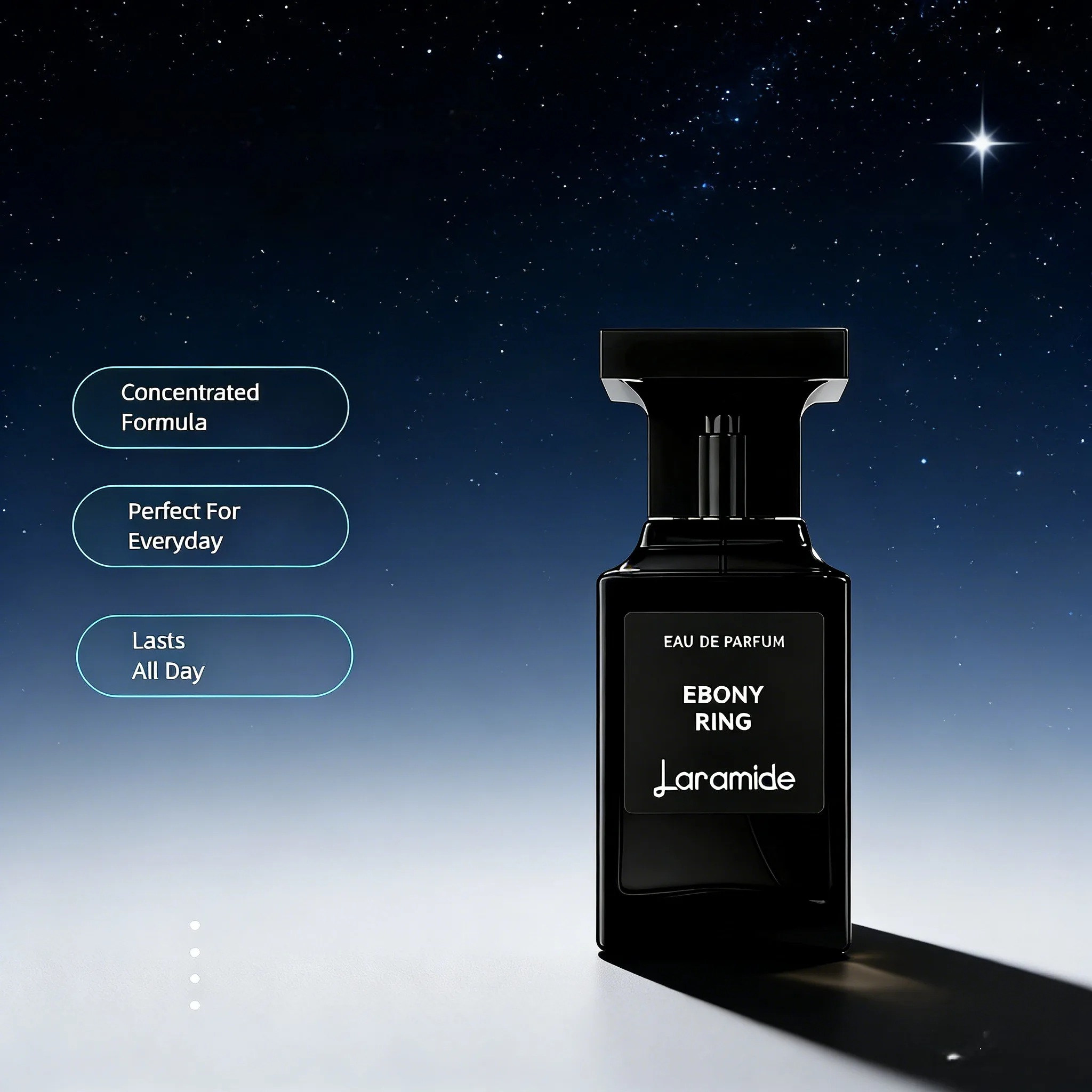 

50ml Laramide Ebony Wood Eau de Parfum Long Lasting Woody Fragrance for Daily & Casual Use