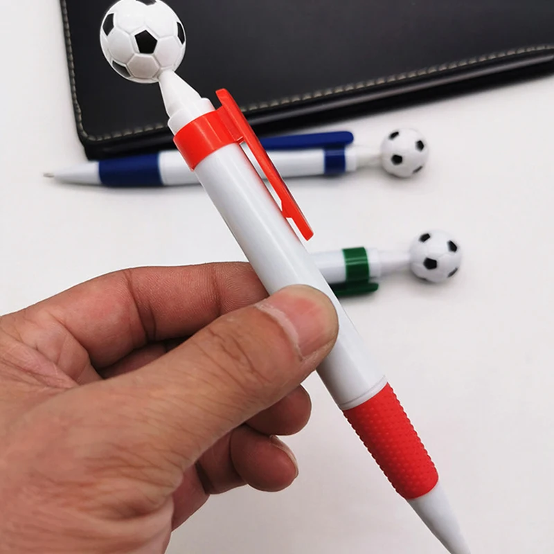 40Pcs Kid Football Ballpoint Pen Plastic Soccer Craft Souvenir Pens Ink Multi-use Decor Ball-point Student