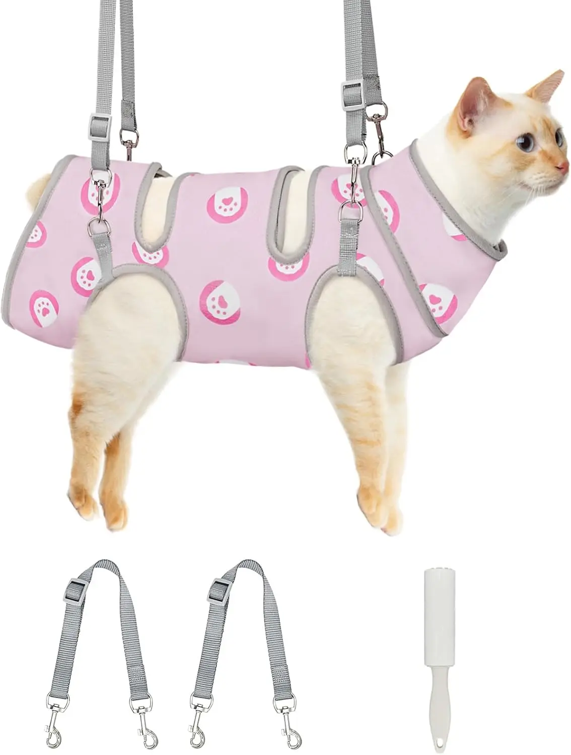 

Cat Grooming Hammock, Soft Fabric Nail C Hammock, Self-Adhesive Wrap For Cutting Nails, Quickly Calm Down For Medicine, Teeth