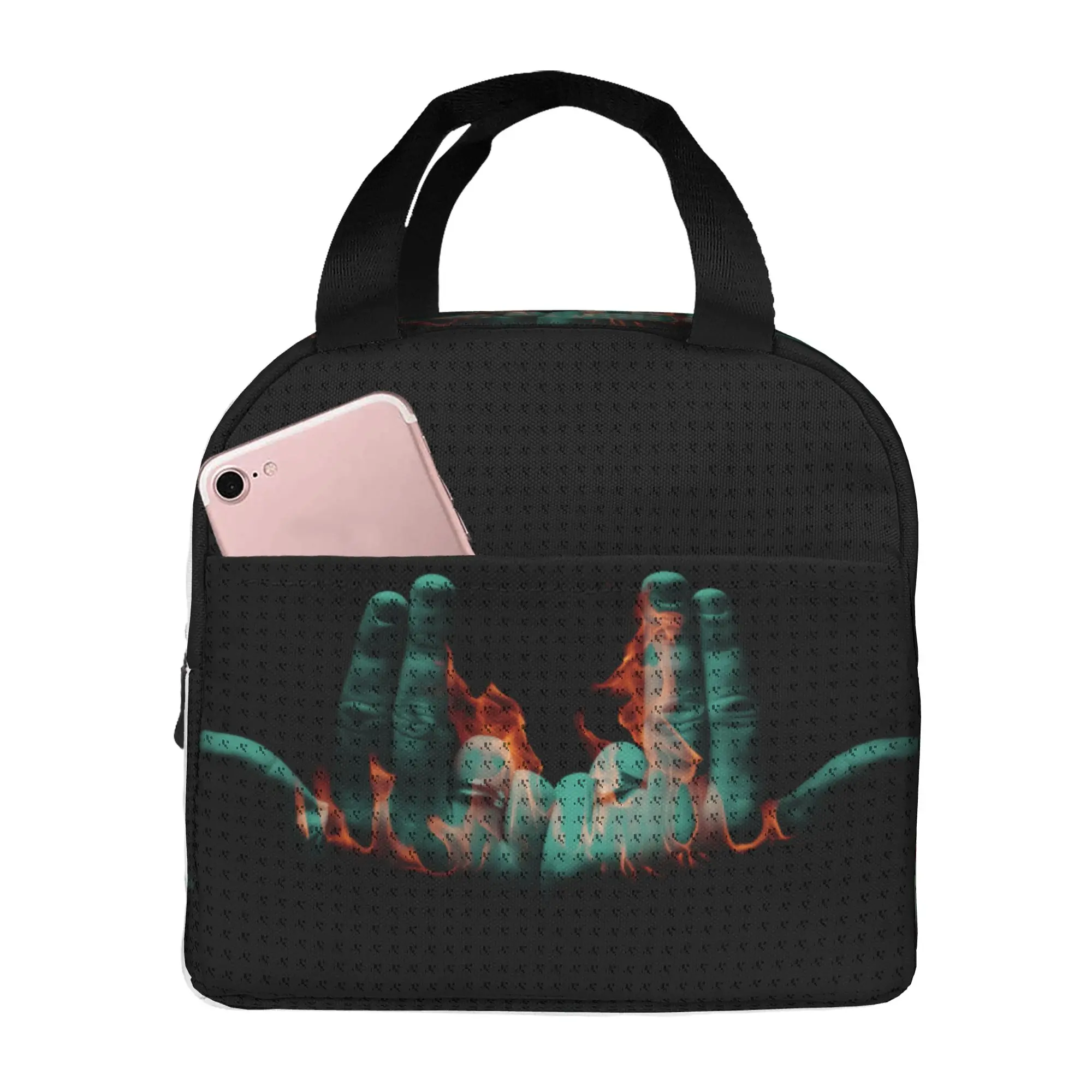 Jul Symbol Thermal Insulated Lunch Bags Women French Rapper Music Resuable Lunch Tote for School  Storage Food Box