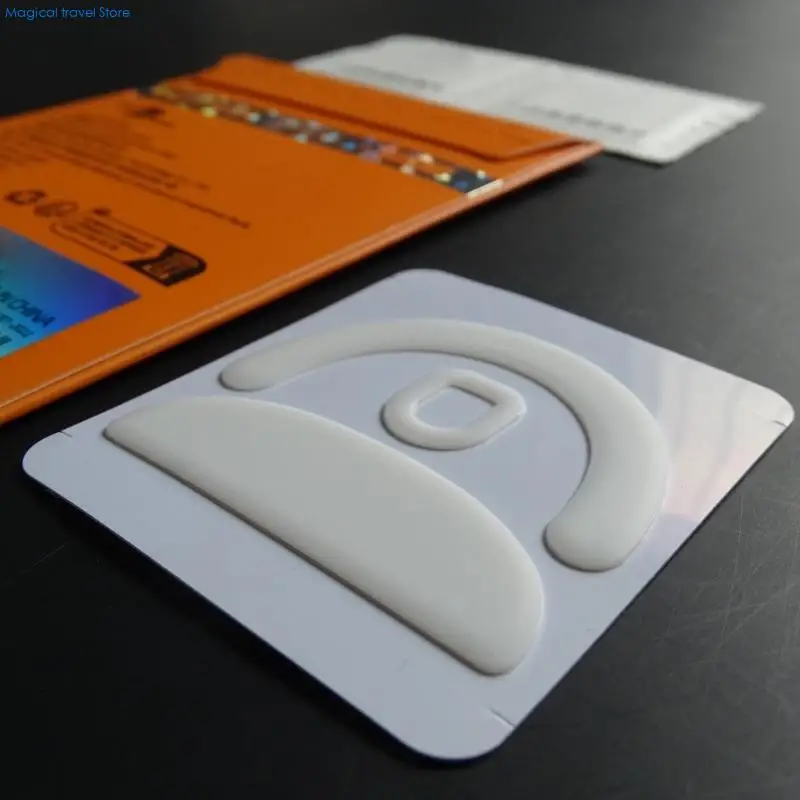 N2UB 1Set Ice Mouse Skates for ATK Mouse Feet Pad Glides Curveds Feet