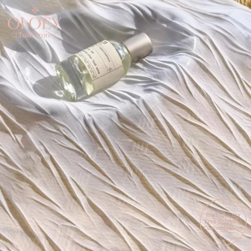 

French Luxury Sheer Curtains White Swallow Tail Pleated Drape Light Filtering for Living Room Bedroom Balcony Bay Window Couture