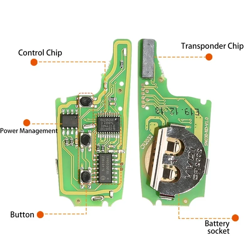 B-M 5Pcs/Lot Xhorse XNHY02EN Universal Key Wireless Remote Key Fob Flip 3 Button For HYUNDAI Type For VVDI Key Tool