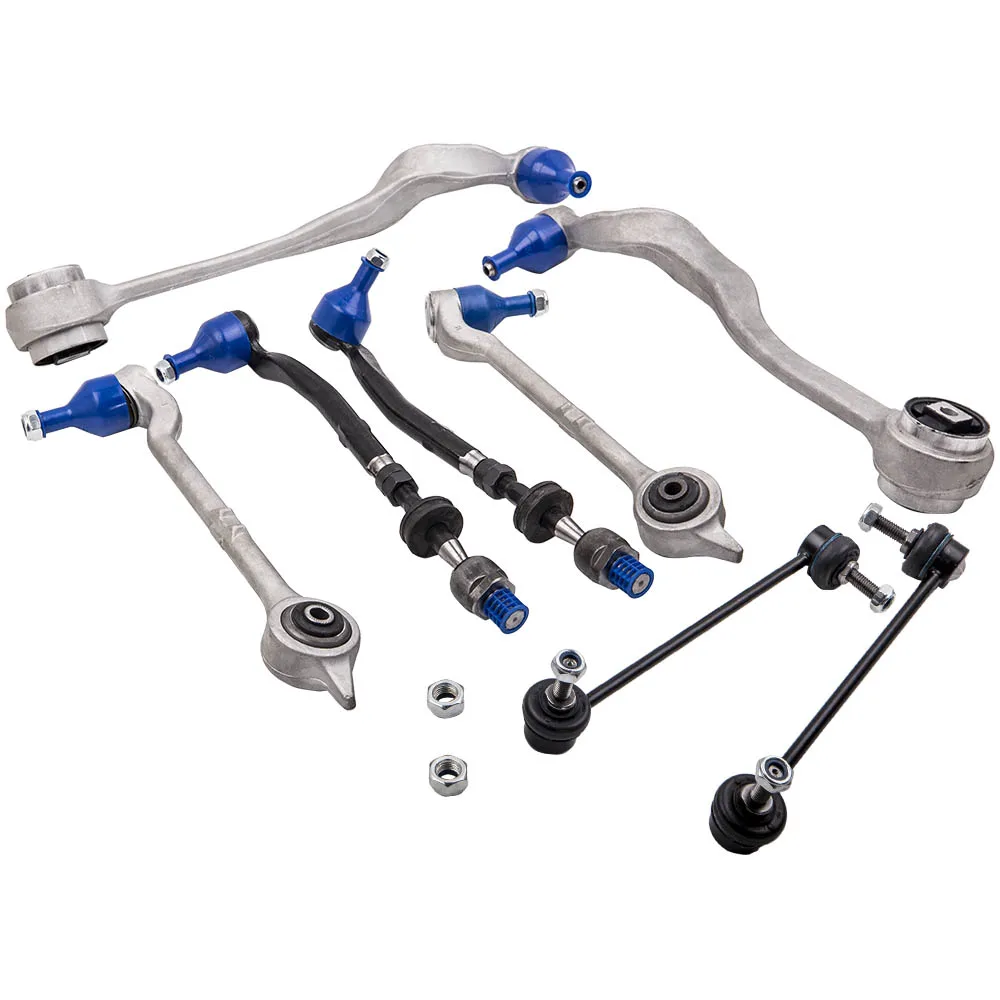 Front Axle Upper Lower Suspension Control Arm Set For BMW 5 Series E39 1995-2004