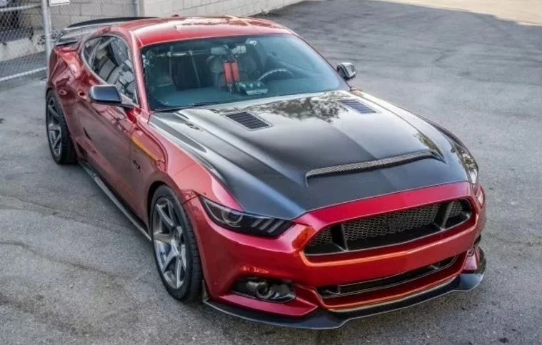 High Quality A53kr Style Carbon Fiber Car Front Engine Hood Bonnet Cover for Mustang 10-14