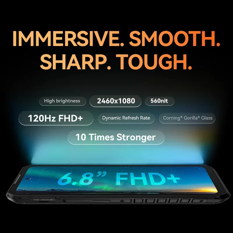 Iiif150 b2 pro robustes Handy 6.8 ''Bildschirm 12GB 12GB 256GB 108mp Kamera 108mp Kamera 10000mah Akku ultra dünnes Telefon