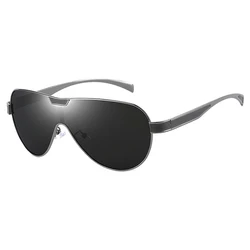 Luxury Polarized Sunglasses Men Brand Designer Pilot Metal Big Sun Glasses Male Fashion Aviation Eyewear Lunette De Soleil
