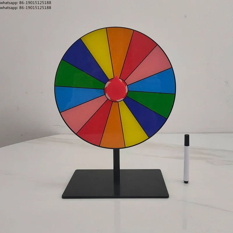 Live lottery lucky turntable teaching props game activities erasable lottery table small roulette