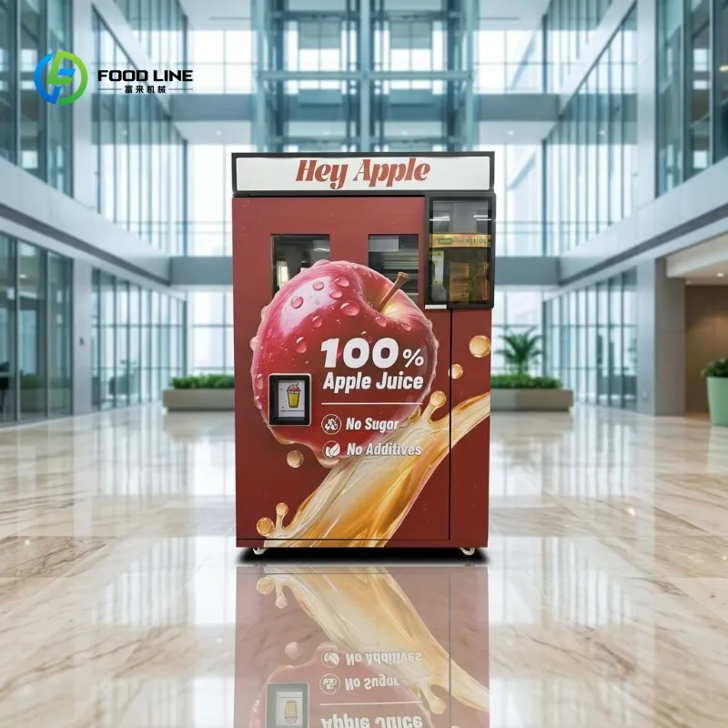 CE Intelligent Commercial Cooling Power Automatic Apple Juice Vending Machine Customizable
