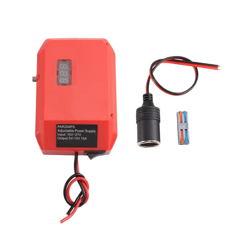 PORK-Step Down Converter For Parkside 20V Battery To 5-13Vpower Wheels Battery Adapter DC 12V Buck Converter Regulator