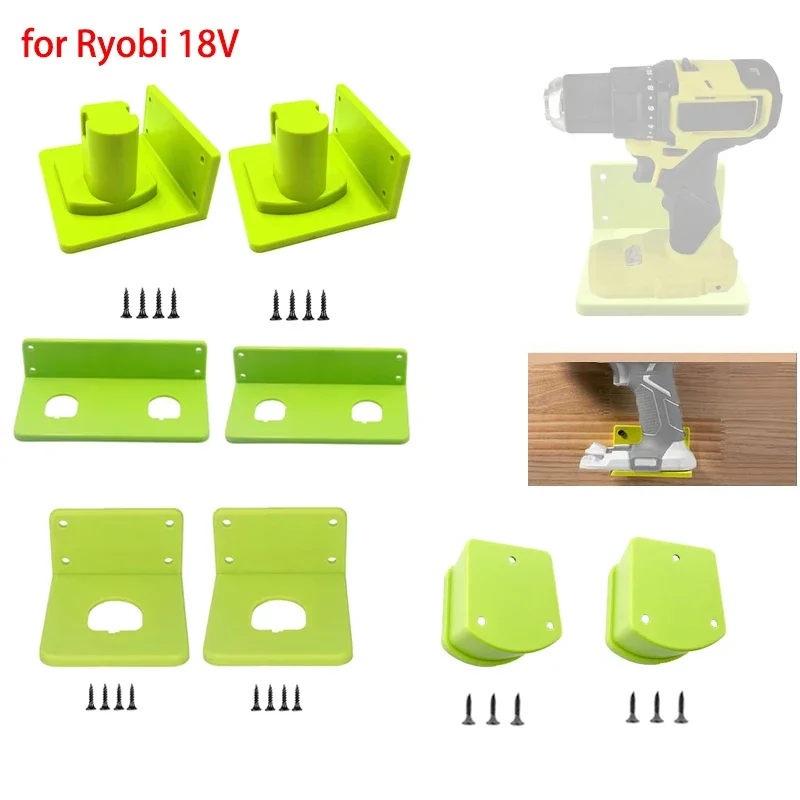 

Wall Mounted Battery Machine Storage Rack for Ryobi 18VOne+ Lithium Ion Batteries, Drill Power Tools Storage