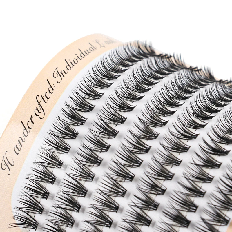 SHIDISHANGPIN Dramatic 3d long lashes extension Segmented fake eyelashes thick lashes fluffy strip eyelashes individual lashes