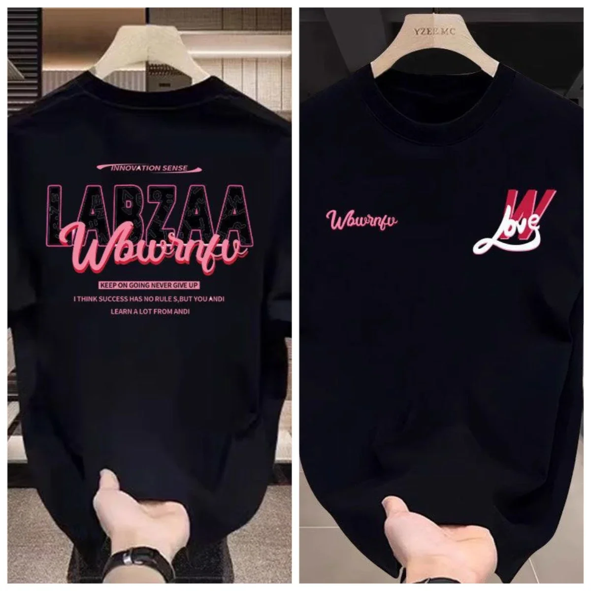 

Summer New American Hip-hop Trendy Brand Cotton Printed Short-sleeved T-shirt Men's High Street Retro Heavy Ruffian Handsome