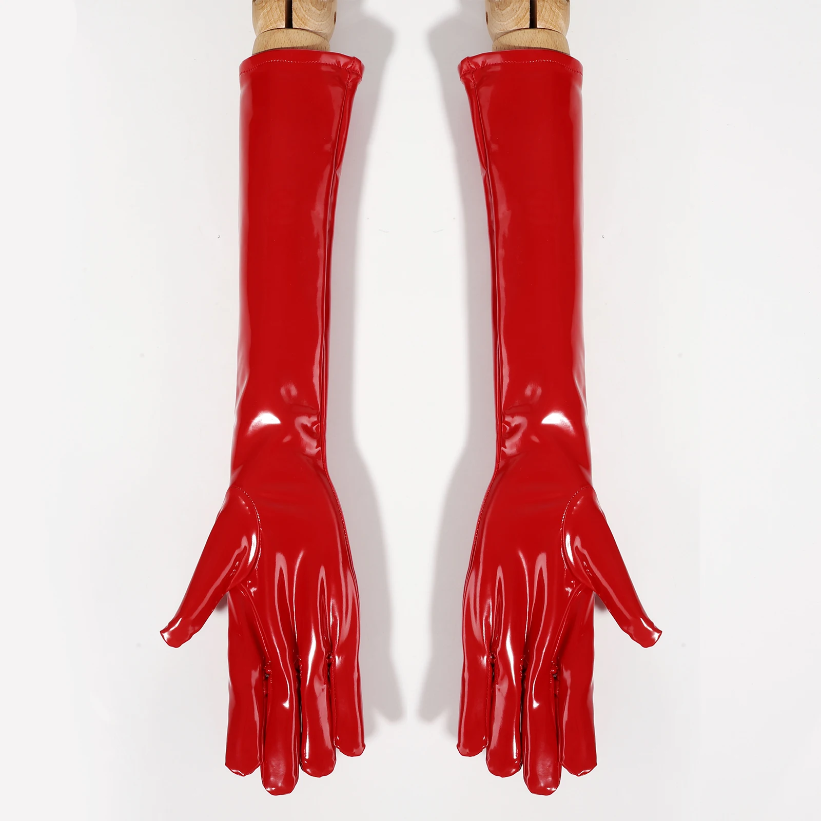 Gants longs en Faux cuir pour femmes, vêtements de Cosplay en Latex, pour pôle danse, boîte de nuit, accessoires de fête à thème, gants serrés