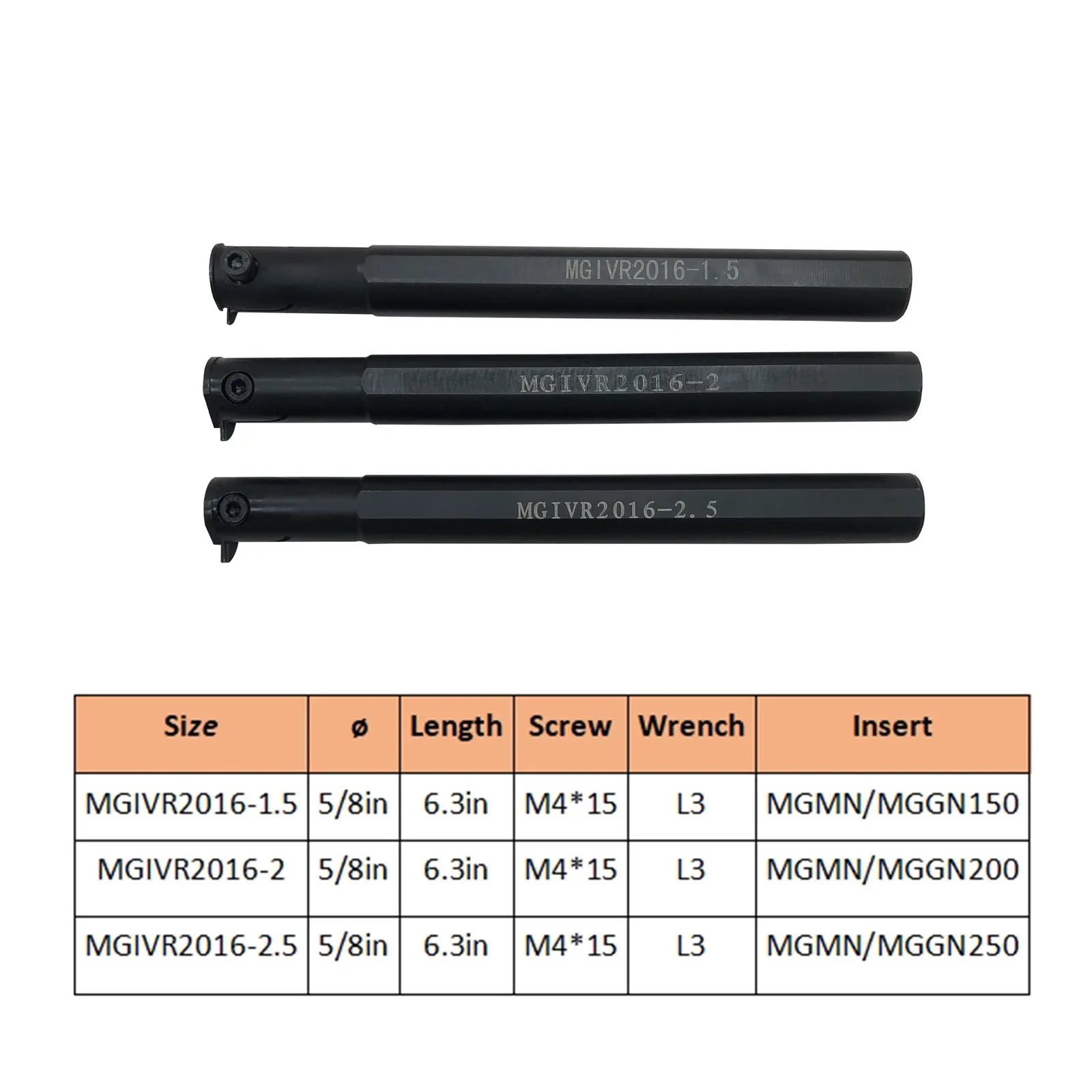 MGEHR1010 MGIVR2016 MGEHR Lathe Grooving Cut-Off Parting Tool Holder with MGGN150/200/250 Carbide Grooving Inserts