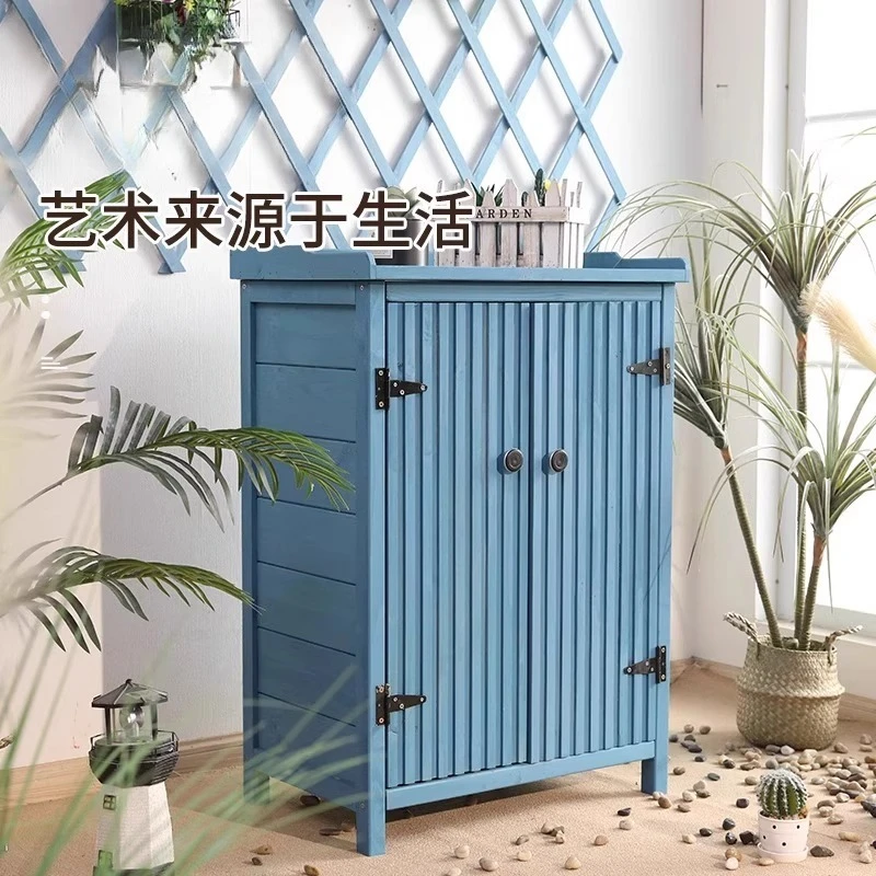 Storage Room Toolbox Outdoor Cabinet Garden Balcony Locker